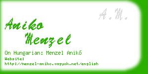 aniko menzel business card